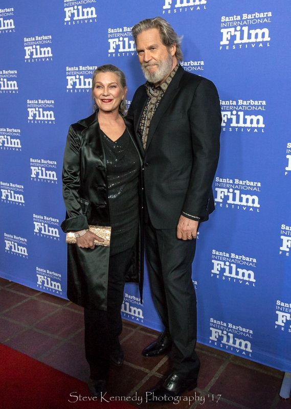 Jeff and Susan Bridges on the Red Carpet at the SBIFF American Riviera Awards